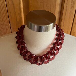J. CREW -- Lucite Link Necklace -- NEW, no Tag